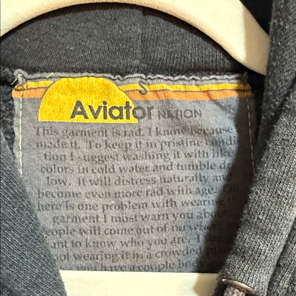 Aviator Nation Logo Faded Smoke SET Hoodie Small/Sweatpants Pockets Medium - Picture 3 of 10